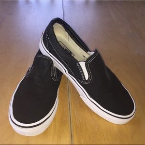 Black and White slip on Vans